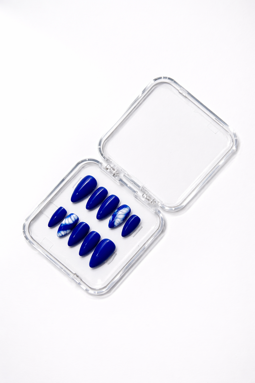 Royal blue press-on nail