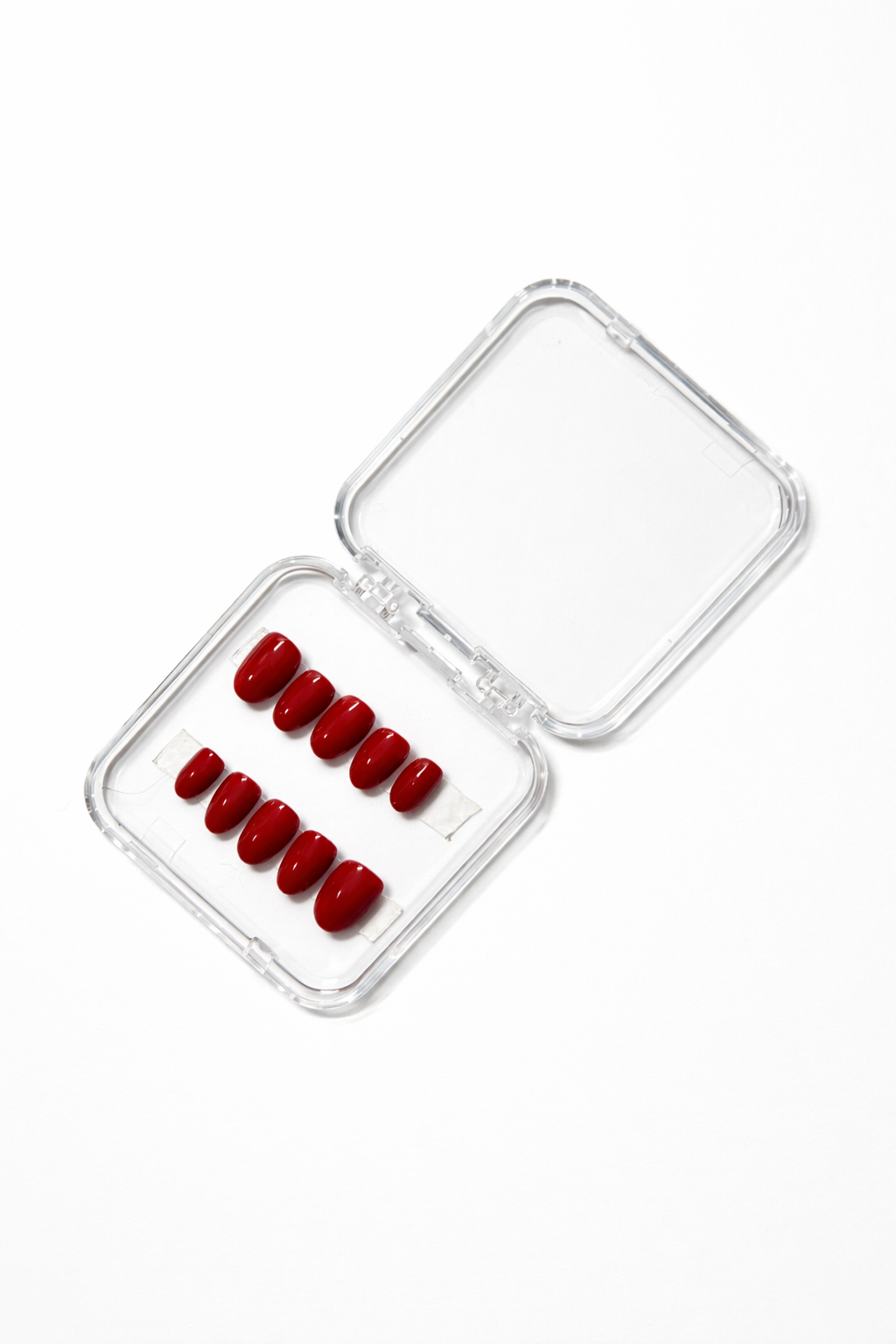 Red minimalist press-on nail set ❤️✨