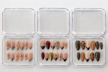 Celestial Nude, Luxe Art & Earth-Tone Press-On Nail Combo Set (3 Styles)