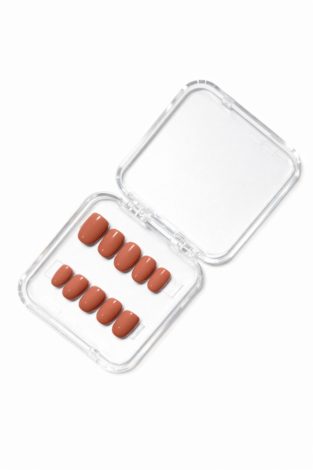 Terracotta Muse nude press-on nail set 🤎✨