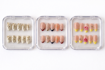 Floral Ivory, Celestial French & Sunshine Bloom Press-On Nail Combo Set (3 Styles)