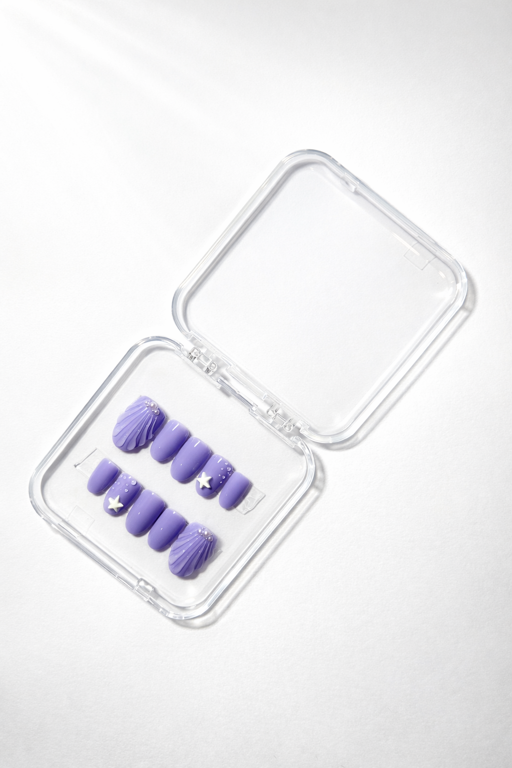 lavender celestial press-on nail