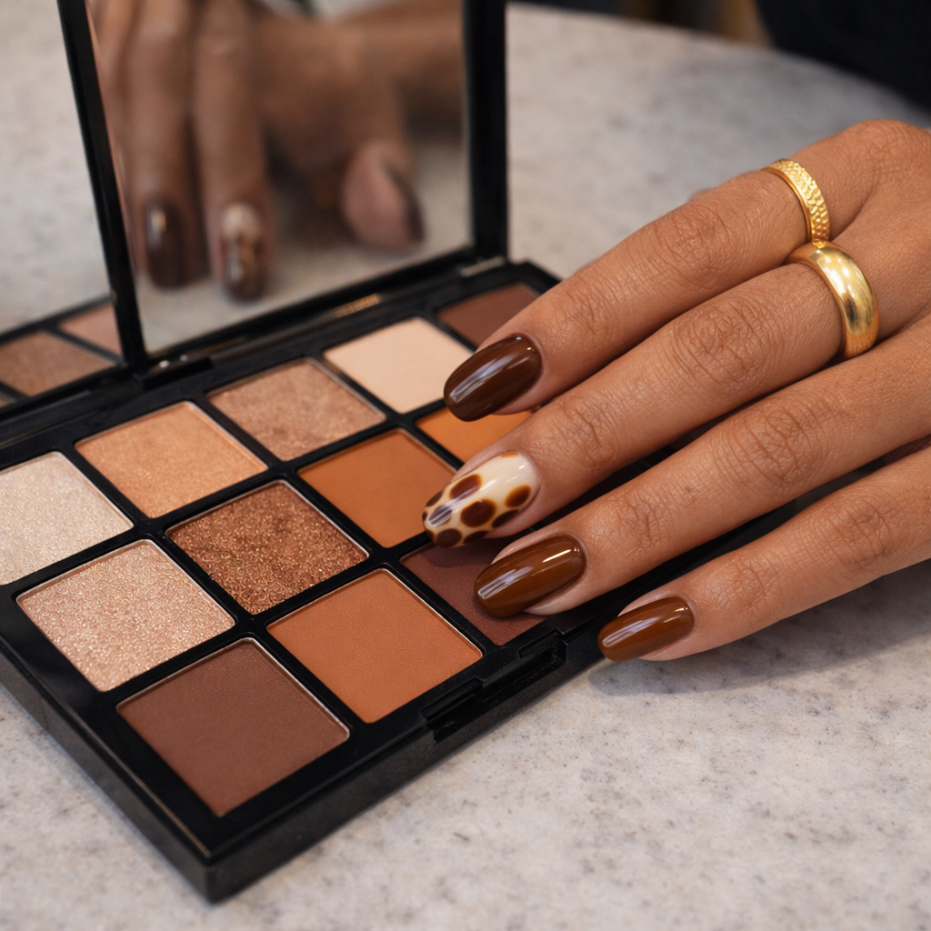 Brown & Beige Animal Print Press-On Nails – Wild Chic Style