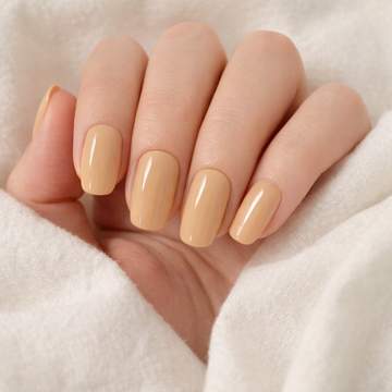 Caramel Silk press-on nail