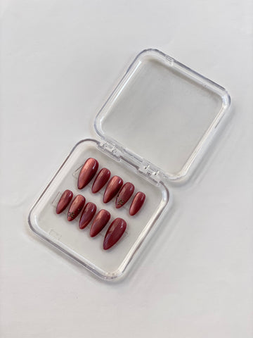 Rosewood Charm Nails