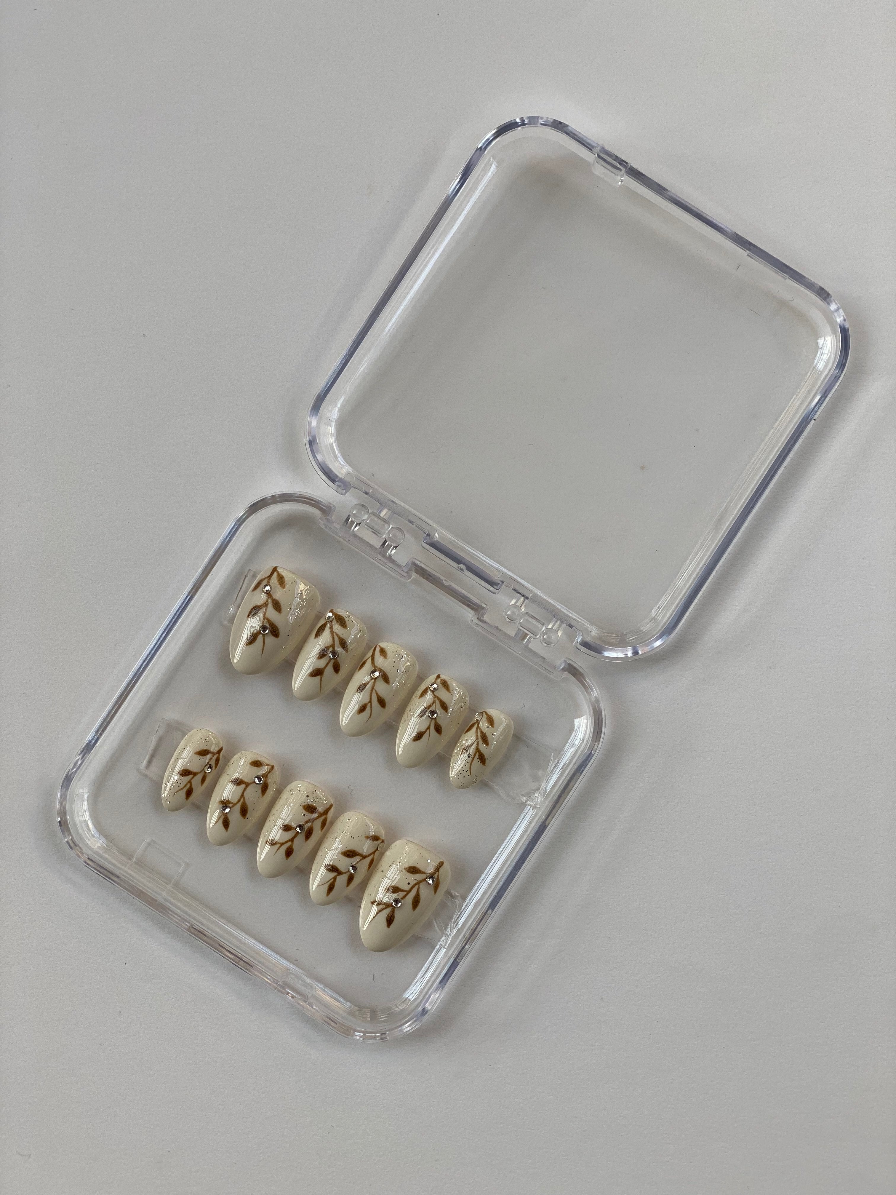 Floral Ivory, Celestial French & Sunshine Bloom Press-On Nail Combo Set (3 Styles)