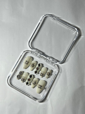 Vintage Luxe Charm Nails