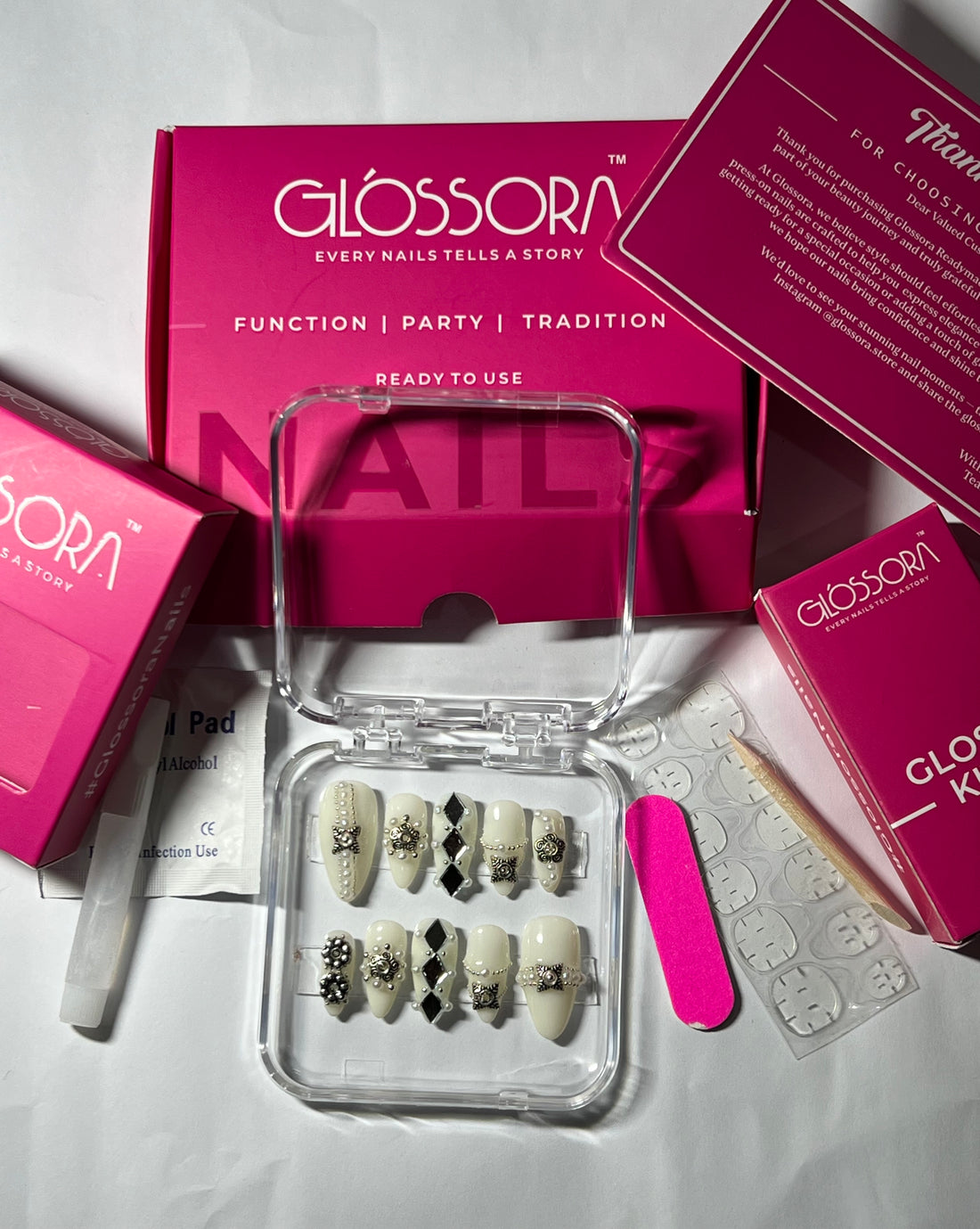 Vintage Luxe Charm Nails