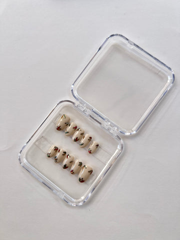 Bare Leaf Elegance Nails