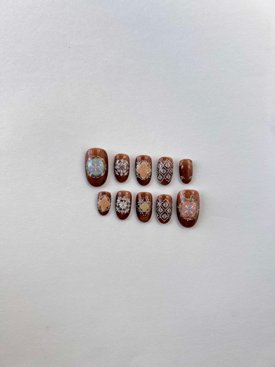 Frosted Knit Elegance Nails