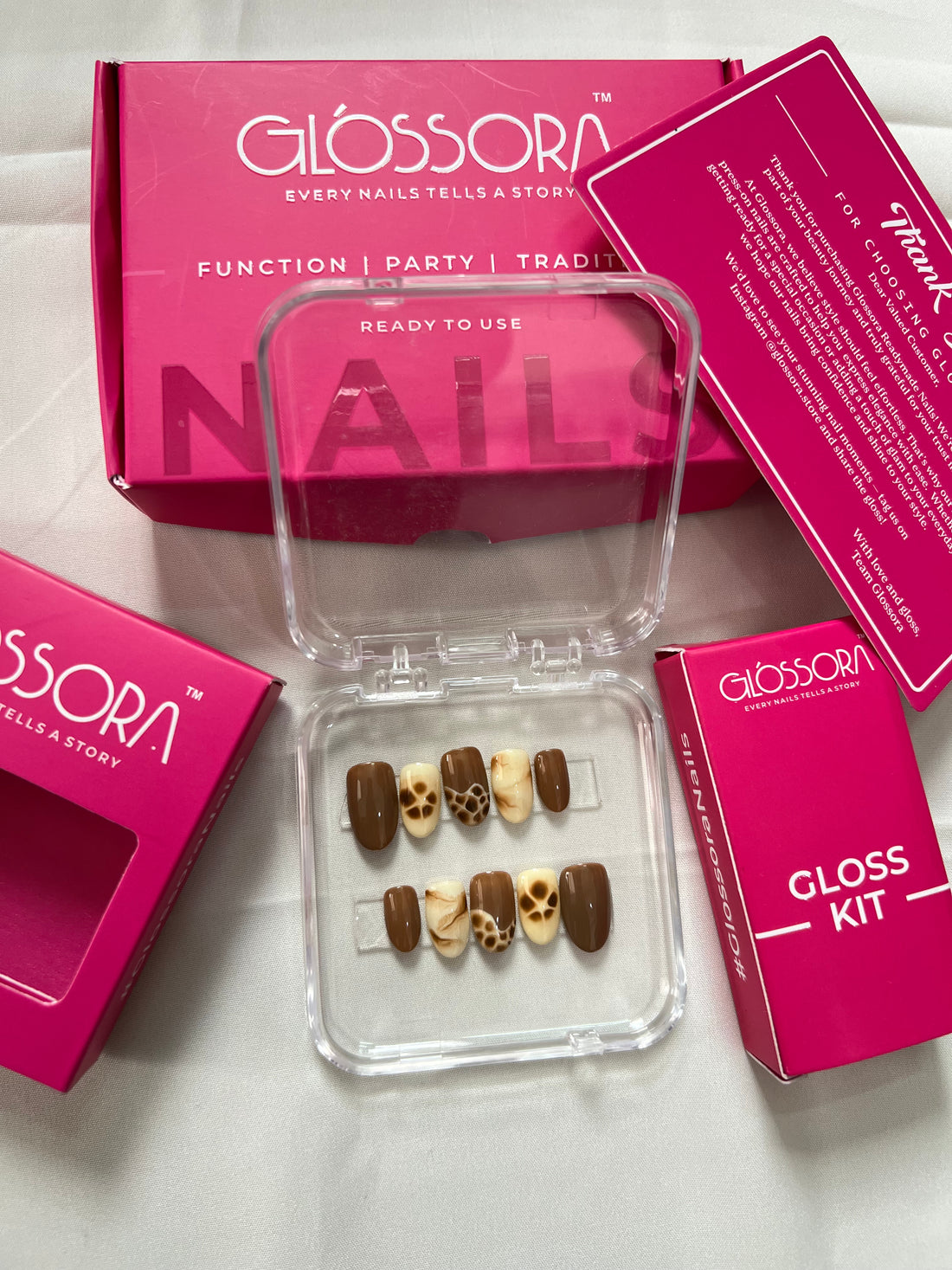 Brown & Beige Animal Print Press-On Nails – Wild Chic Style