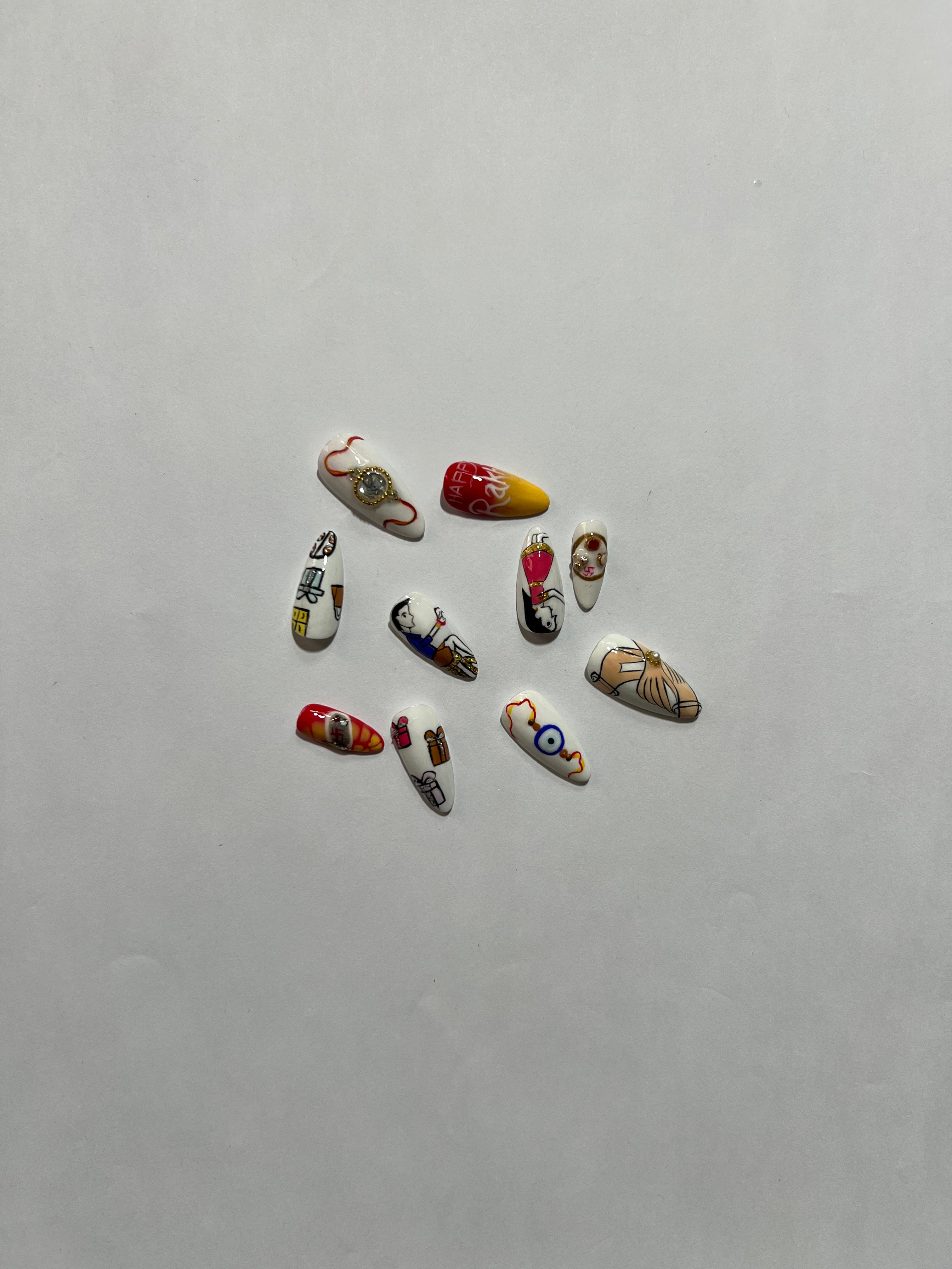 Raksha Bandhan Special Nail Set