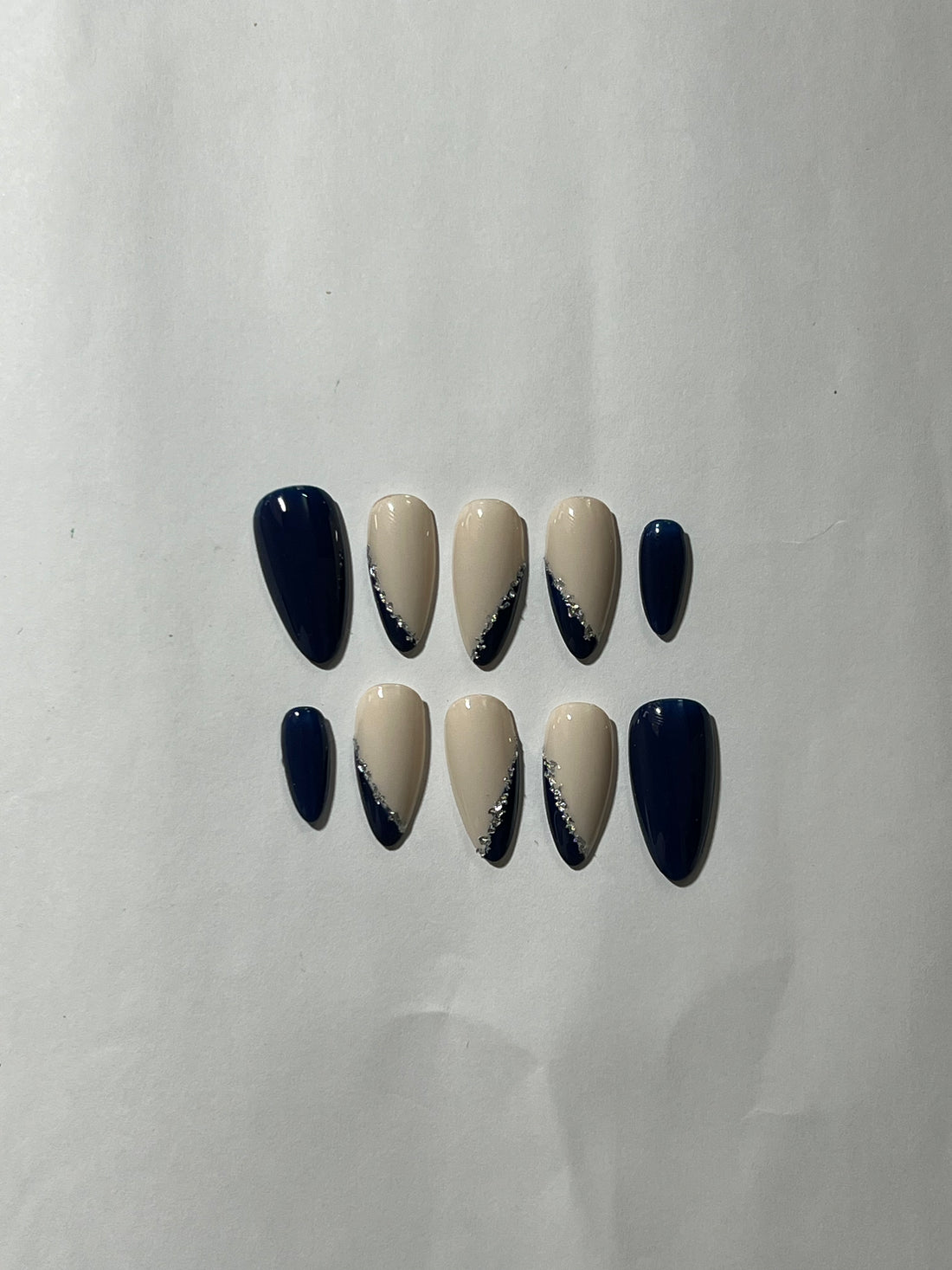 Sapphire Elegance Press-On Nails