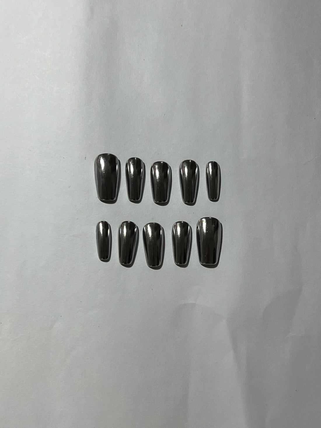 Midnight Chrome Press-On Nails