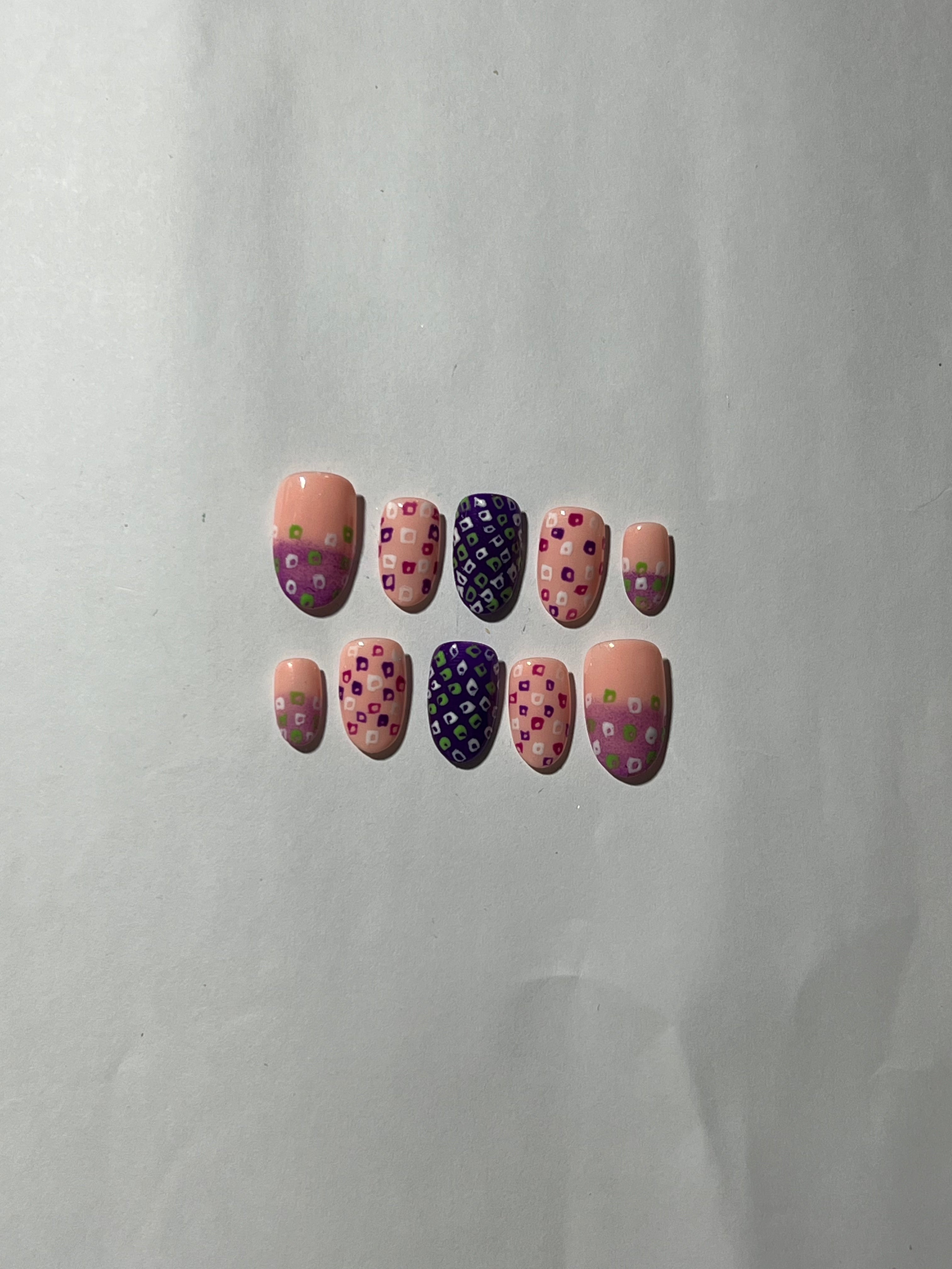 Pixel Pop Press-On Nails