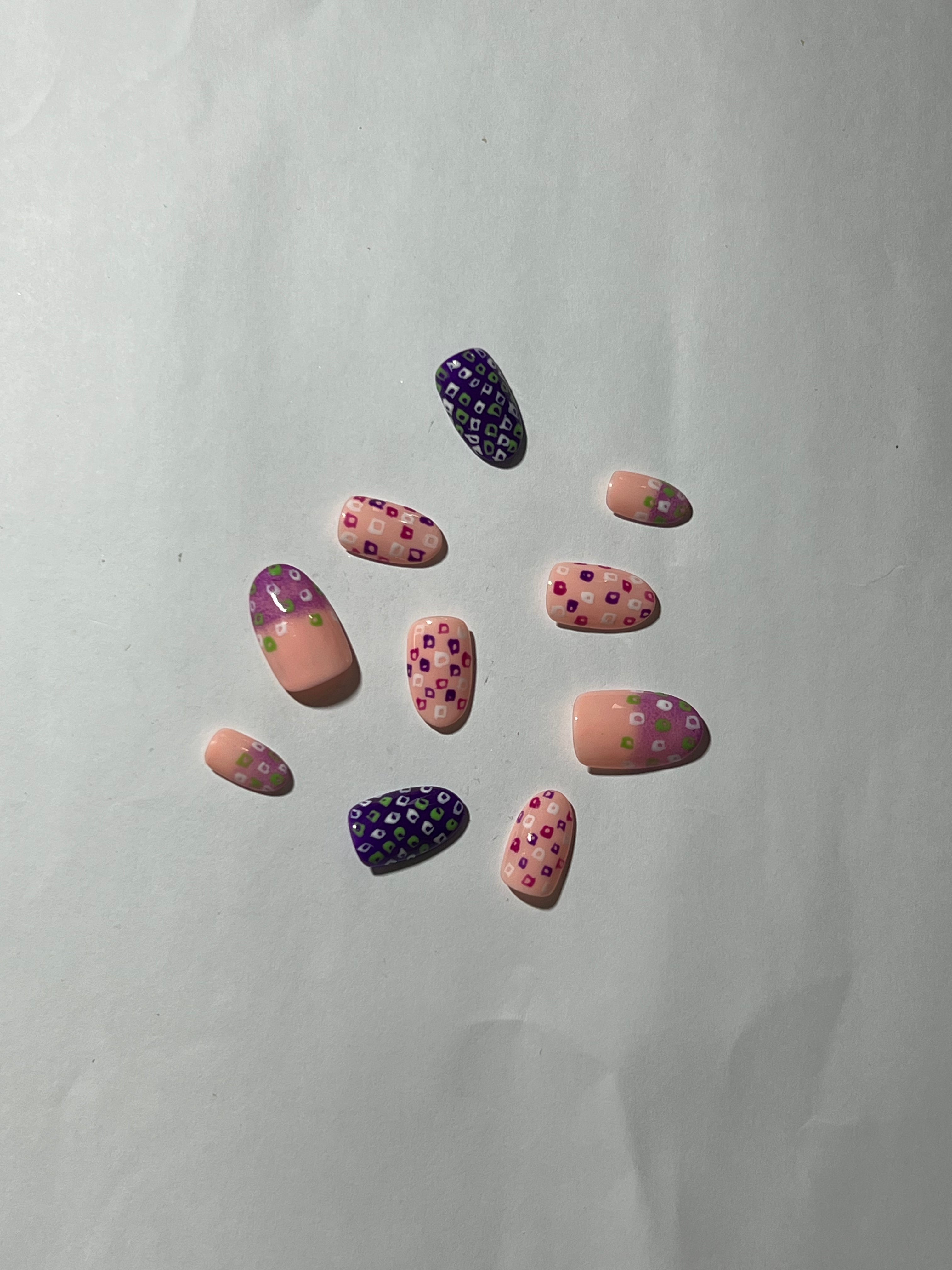 Pixel Pop Press-On Nails