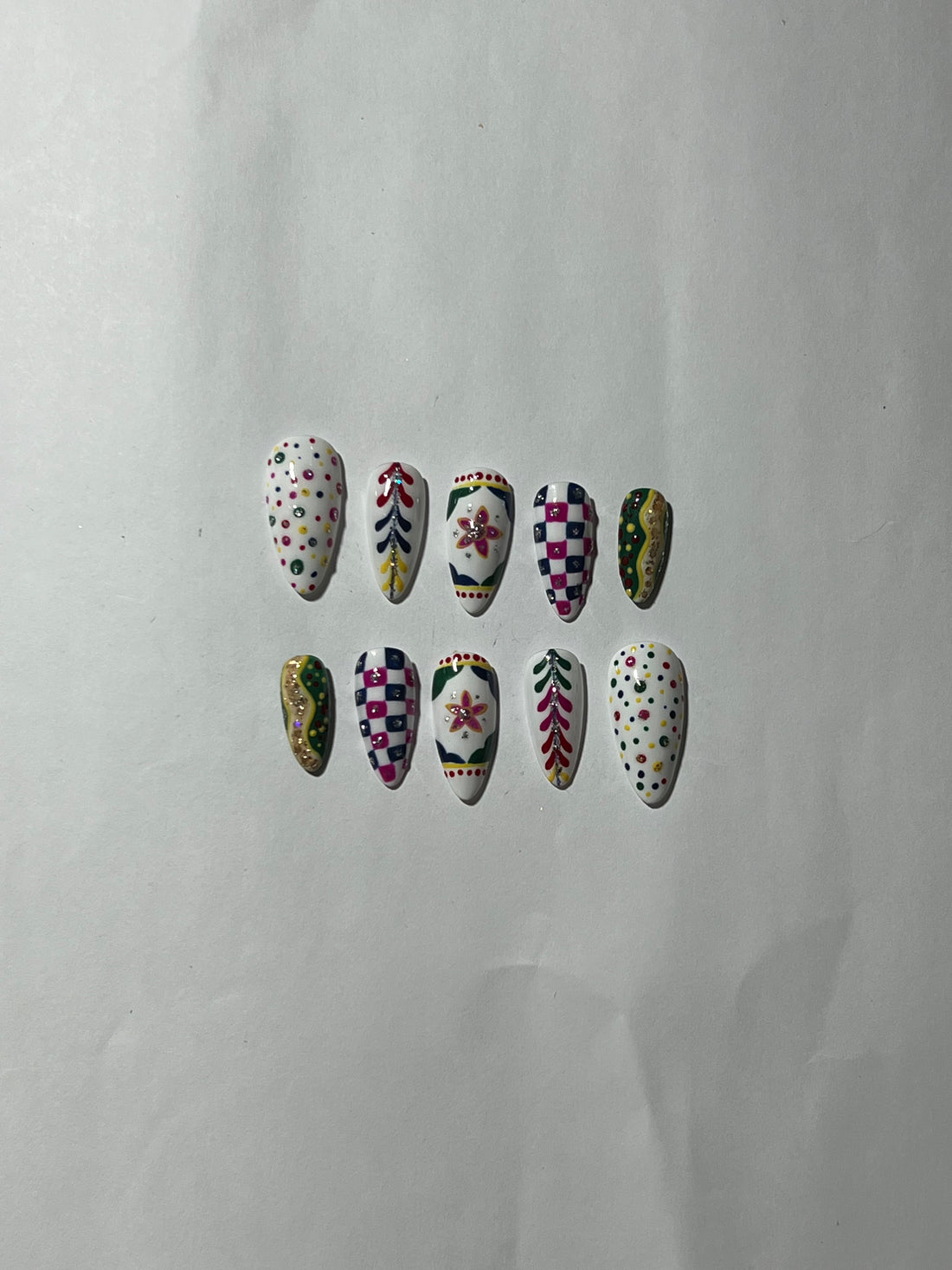 Carnival Fiesta Press-On Nails