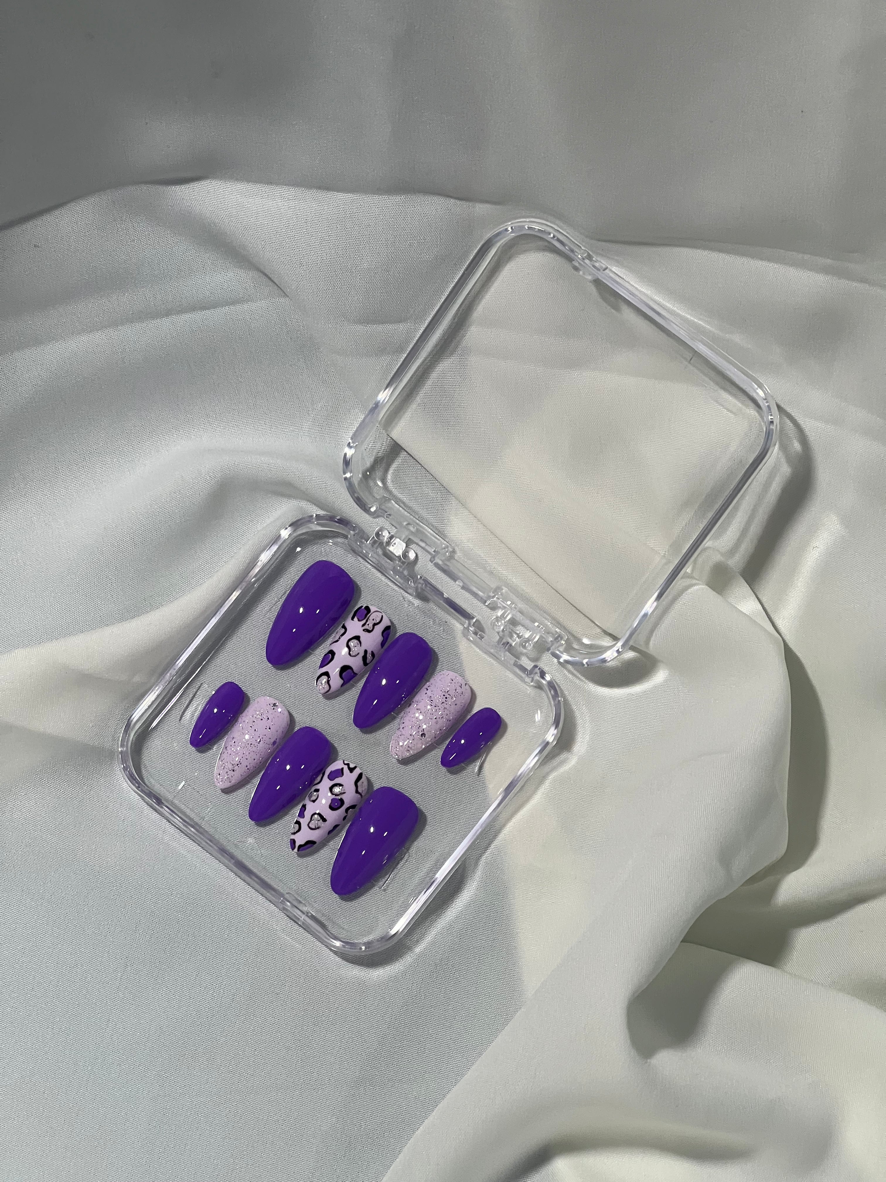 Purple Panther Press-On Nails