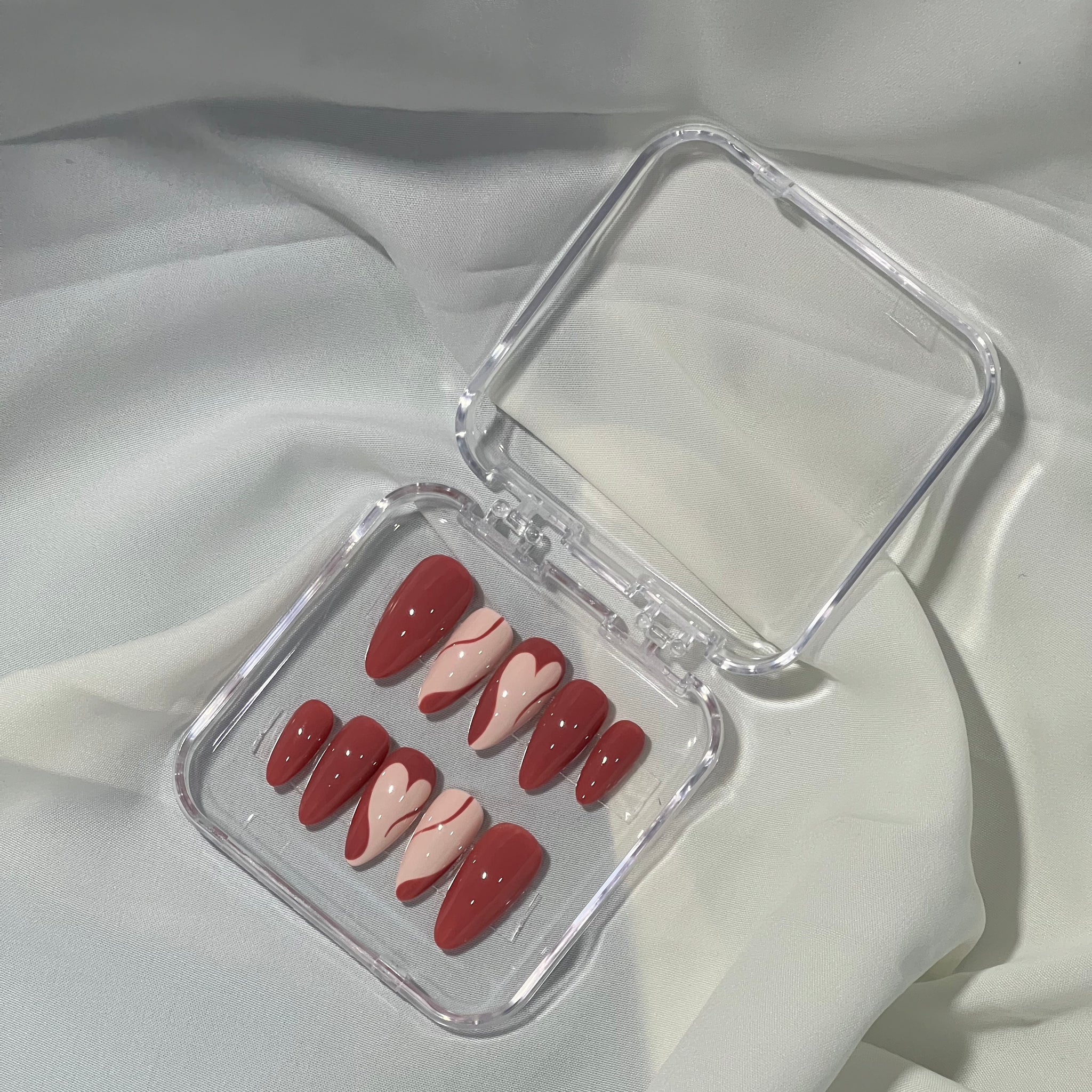 Sweetheart Swirls Press-On Nails