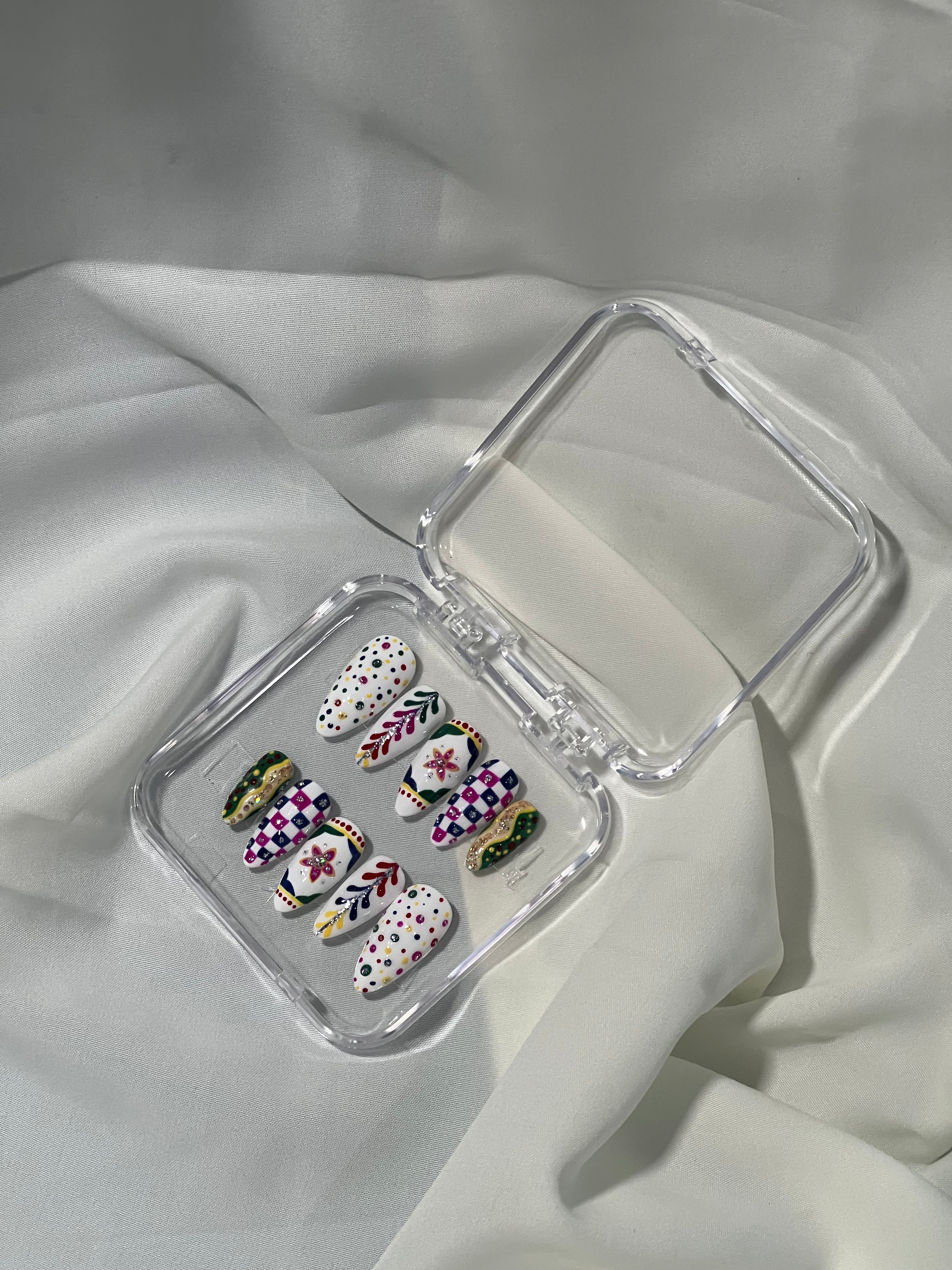 Carnival Fiesta Press-On Nails