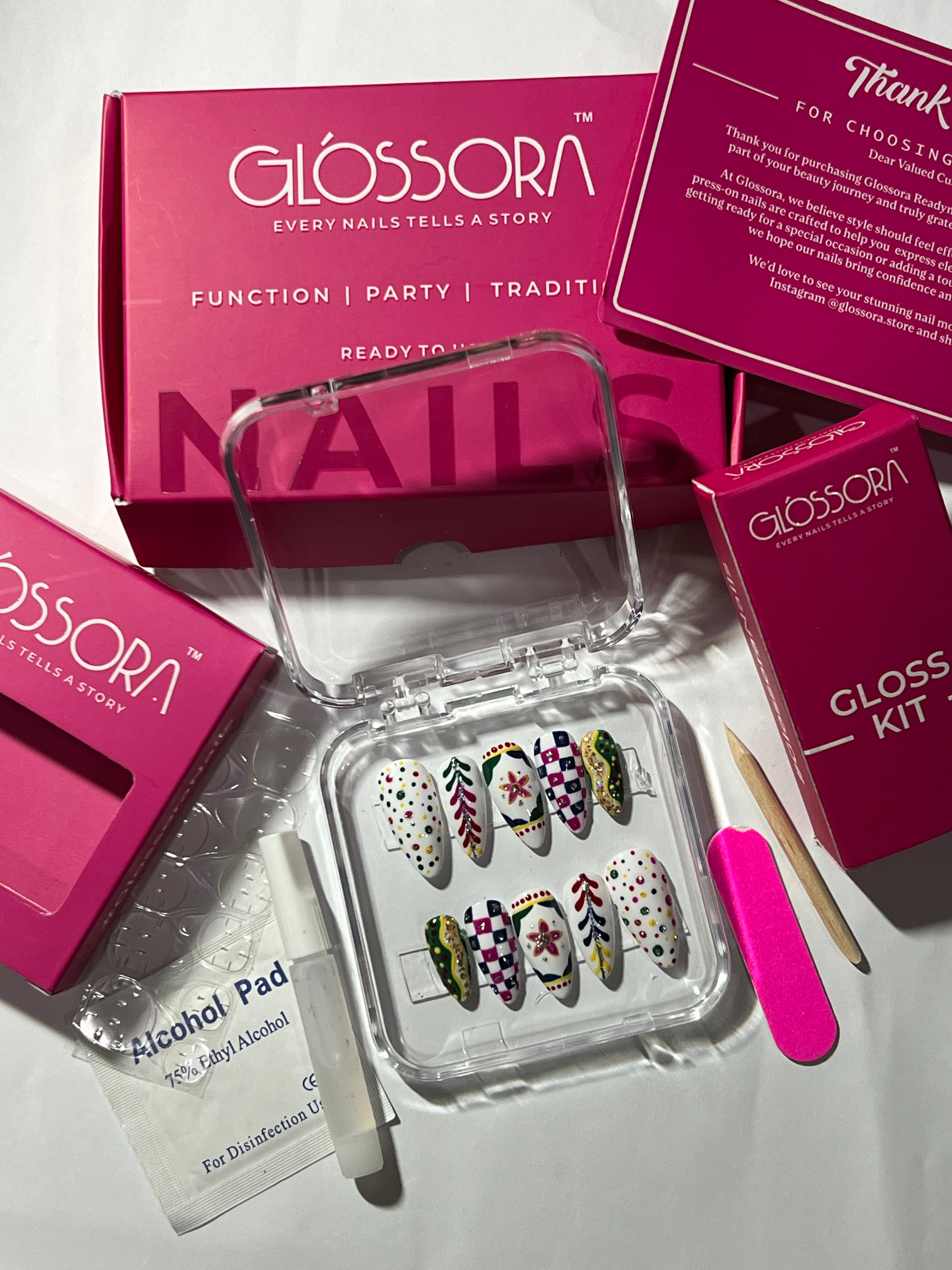 Carnival Fiesta Press-On Nails