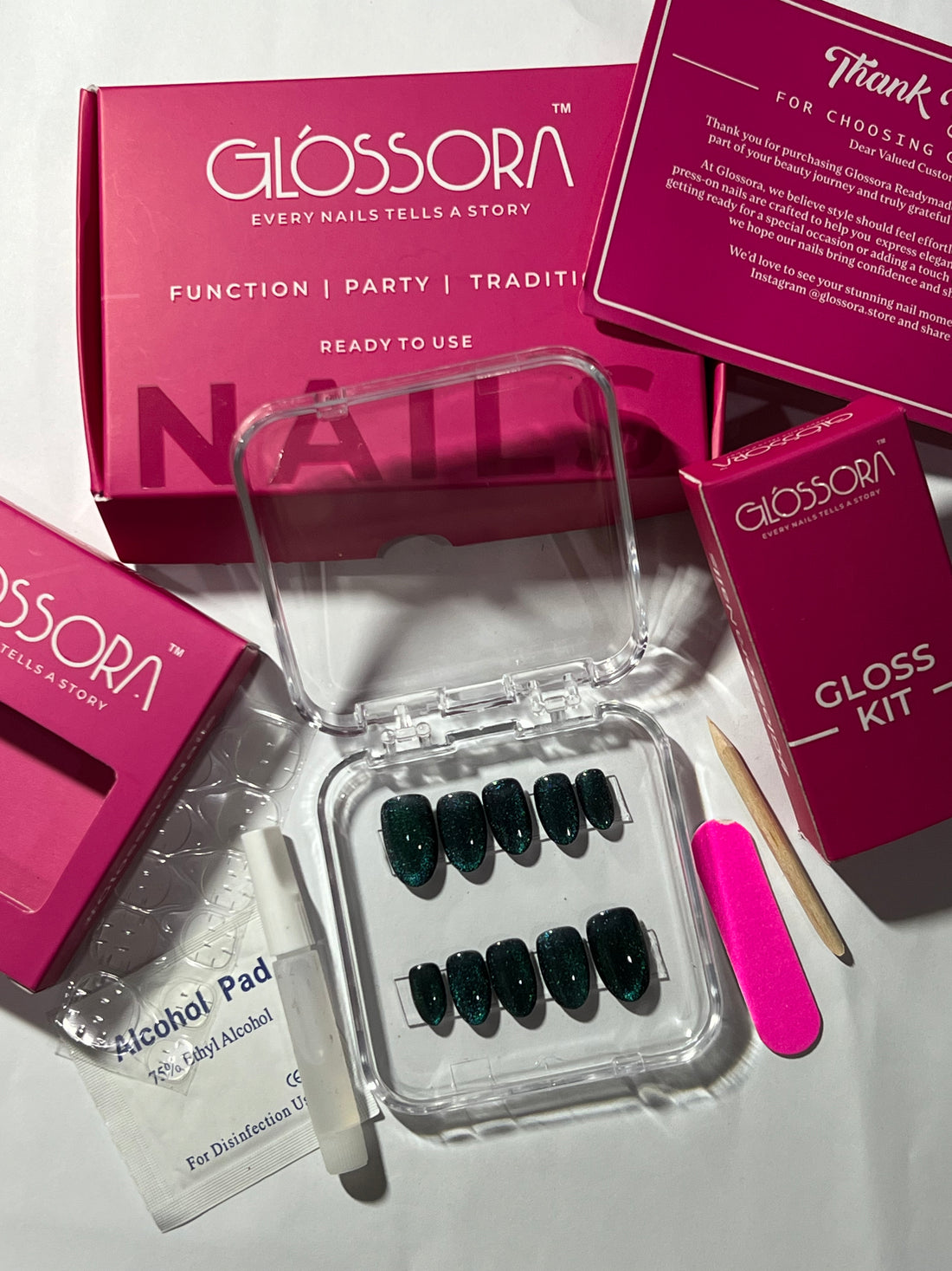 Midnight Aurora Press-On Nails