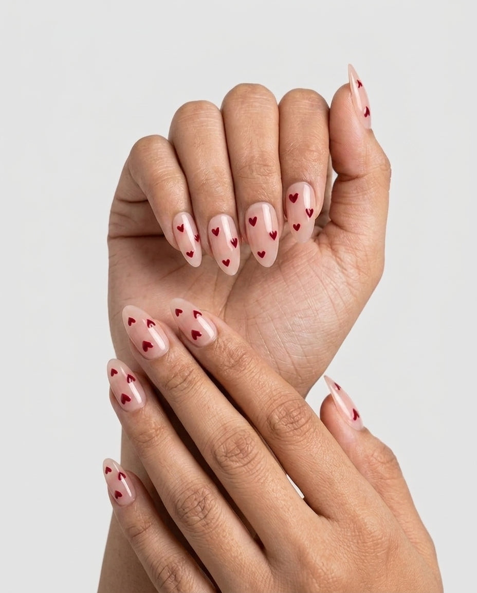 The quiet heart handmade reusable press on nails